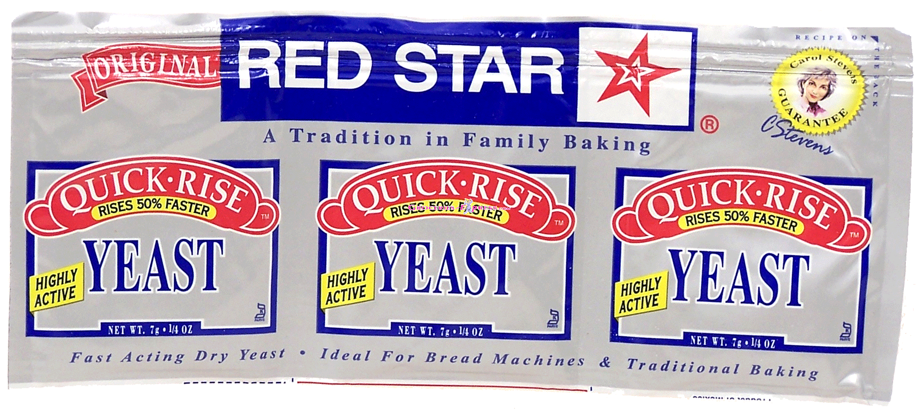 Red Star  quick-rise yeast, highly active, rises 50% faster Full-Size Picture